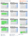 Kalender 2019 mit Ferien und Feiertagen Sankt Gallen