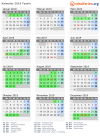 Kalender 2019 mit Ferien und Feiertagen Tessin