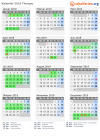 Kalender 2019 mit Ferien und Feiertagen Thurgau