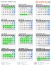Kalender 2019 mit Ferien und Feiertagen Waadt