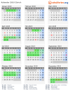 Kalender 2019 mit Ferien und Feiertagen Zürich