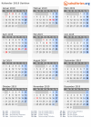 Kalender 2019 mit Ferien und Feiertagen Serbien