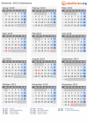 Kalender 2019 mit Ferien und Feiertagen Simbabwe