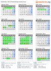 Kalender 2019 mit Ferien und Feiertagen Banskobystrický kraj