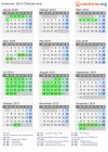 Kalender 2019 mit Ferien und Feiertagen Žilinský kraj