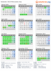 Kalender 2019 mit Ferien und Feiertagen Nitriansky kraj