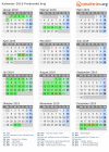 Kalender 2019 mit Ferien und Feiertagen Prešovský kraj
