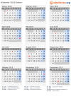 Kalender 2019 mit Ferien und Feiertagen Sudan