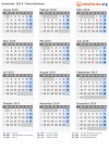 Kalender 2019 mit Ferien und Feiertagen Tadschikistan