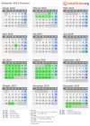 Kalender 2019 mit Ferien und Feiertagen Krumau