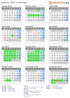 Kalender 2019 mit Ferien und Feiertagen Lundenburg