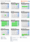 Kalender 2019 mit Ferien und Feiertagen Prachatitz