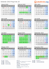 Kalender 2019 mit Ferien und Feiertagen Prag 6 bis 10