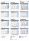Kalender 2020 mit Ferien und Feiertagen Albanien