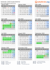 Kalender 2020 mit Ferien und Feiertagen Australisches Hauptstadtterritorium