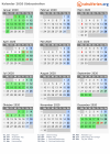 Kalender 2020 mit Ferien und Feiertagen Südaustralien