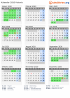 Kalender 2020 mit Ferien und Feiertagen Victoria