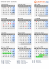 Kalender 2020 mit Ferien und Feiertagen Gentofte