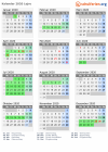 Kalender 2020 mit Ferien und Feiertagen Lejre