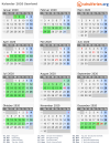 Kalender 2020 mit Ferien und Feiertagen Saarland