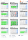 Kalender 2020 mit Ferien und Feiertagen Créteil