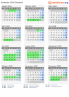 Kalender 2020 mit Ferien und Feiertagen Zeeland
