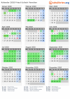 Kalender 2020 mit Ferien und Feiertagen Friaul-Julisch Venetien