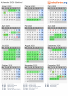 Kalender 2020 mit Ferien und Feiertagen Südtirol