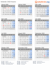 Kalender 2020 mit Ferien und Feiertagen Kosovo