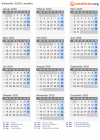 Kalender 2020 mit Ferien und Feiertagen Lesotho