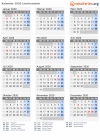 Kalender 2020 mit Ferien und Feiertagen Liechtenstein