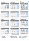 Kalender 2020 mit Ferien und Feiertagen Nigeria