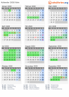 Kalender 2020 mit Ferien und Feiertagen Oslo