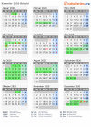 Kalender 2020 mit Ferien und Feiertagen Østfold