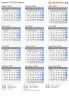 Kalender 2020 mit Ferien und Feiertagen Paraguay
