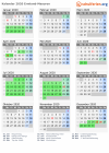Kalender 2020 mit Ferien und Feiertagen Ermland-Masuren