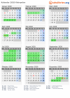 Kalender 2020 mit Ferien und Feiertagen Kleinpolen