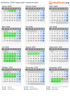 Kalender 2020 mit Ferien und Feiertagen Appenzell Ausserrhoden