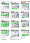Kalender 2020 mit Ferien und Feiertagen Basel-Land