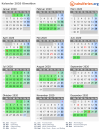 Kalender 2020 mit Ferien und Feiertagen Obwalden