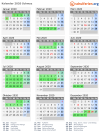 Kalender 2020 mit Ferien und Feiertagen Schwyz