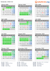 Kalender 2020 mit Ferien und Feiertagen Uri