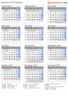 Kalender 2020 mit Ferien und Feiertagen Senegal