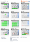 Kalender 2020 mit Ferien und Feiertagen Eger