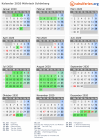 Kalender 2020 mit Ferien und Feiertagen Mährisch Schönberg