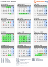 Kalender 2020 mit Ferien und Feiertagen Neuhaus