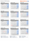 Kalender 2020 mit Ferien und Feiertagen Ukraine