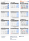 Kalender 2021 mit Ferien und Feiertagen Albanien