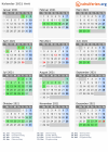 Kalender 2021 mit Ferien und Feiertagen Arrö
