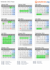 Kalender 2021 mit Ferien und Feiertagen Fanø